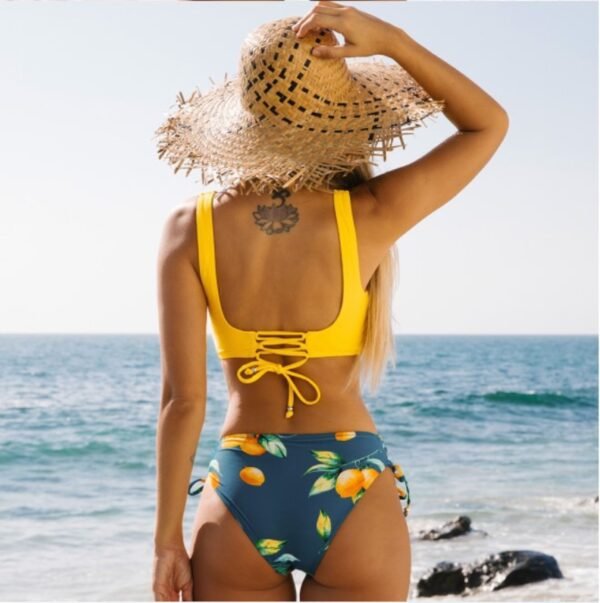 Yellow Bikini Swimsuit For Women - Image 2